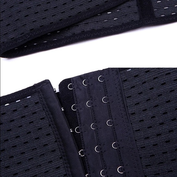 Waist trainer body shaper cincher corset black - Picture 3 of 5